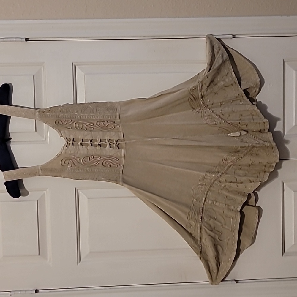 Bohemian khaki dress